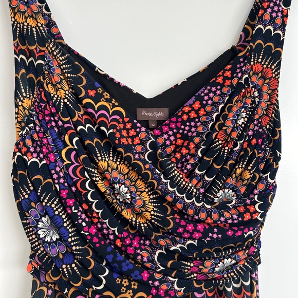 Maxi dress in multi color print - Picture 3 of 5